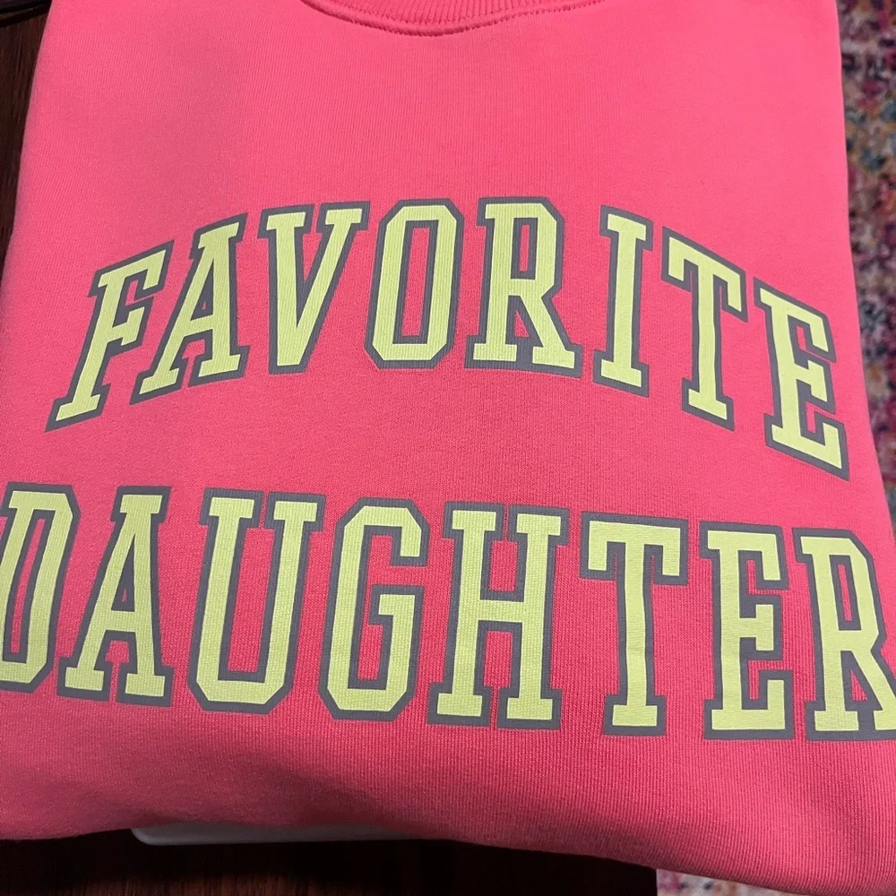 Favorite Daughter Pink Crewneck Sweater - Picture 2 of 5